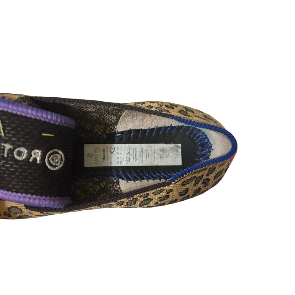 ROTHY'S "The Loafer" Mocha Spot Leopard PrintLoafers kids K2 - Picture 5 of 6